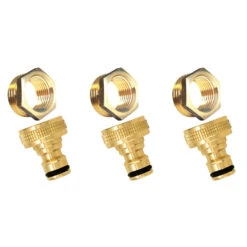 Nez De Robinet Femelle Automatique Avec Réduction En Laiton (lot De 3)