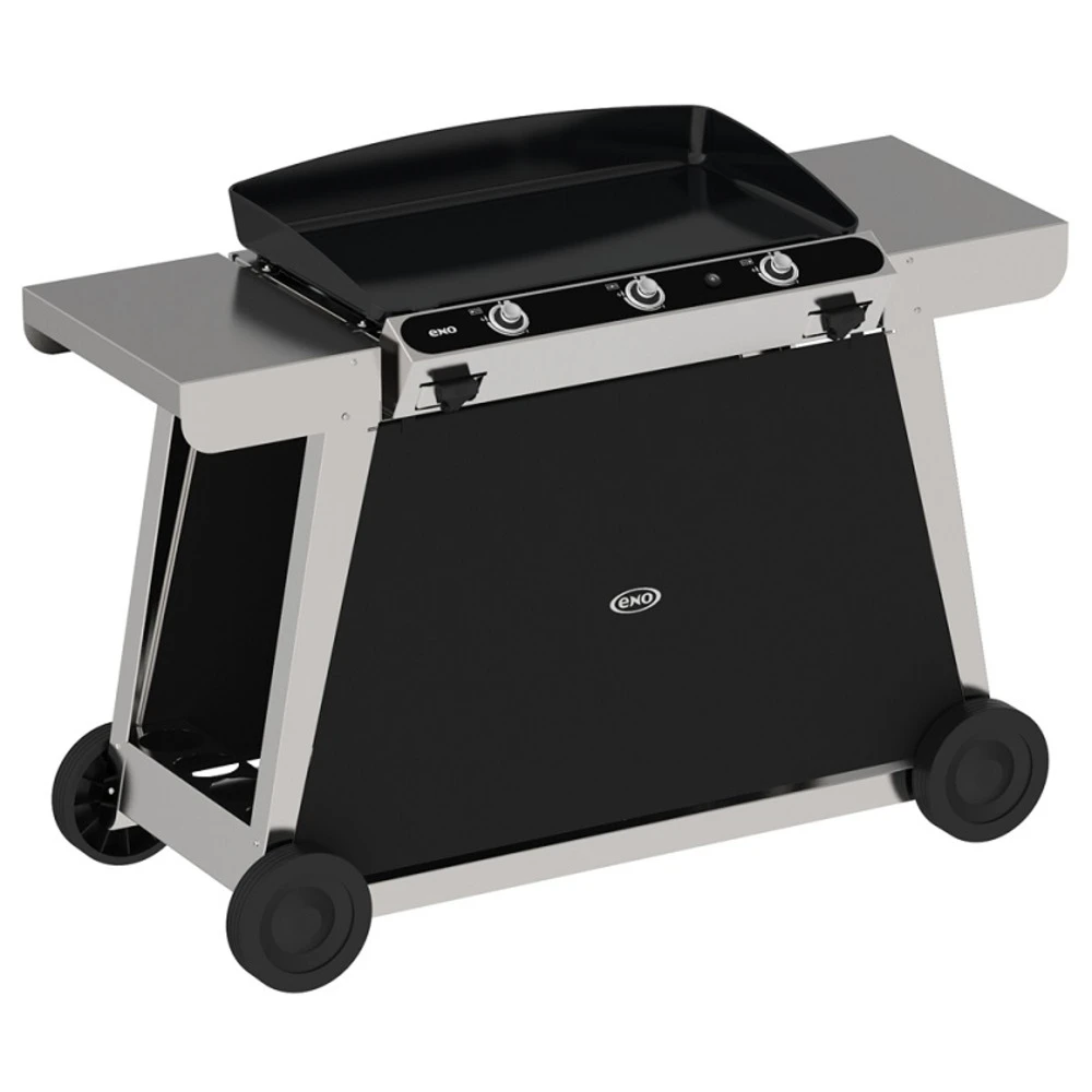 Chariot Pour Plancha Eno Bergerac Et Chambord 75 (chariot Seul) - Noir / Inox 3 Chariot Pour Plancha Eno Bergerac Et Chambord 75 (chariot Seul) - Noir / Inox – Image 3