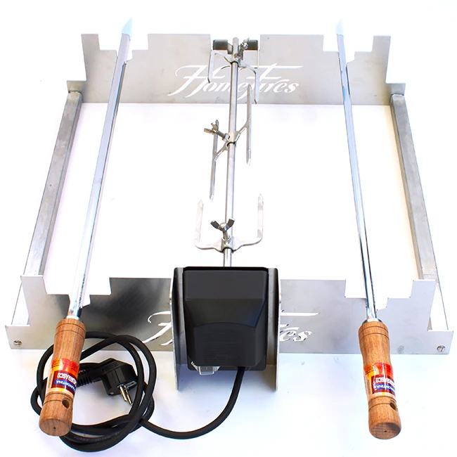 Braai - Porte Brochette Barbecue Bois 50cm (3 Positions) 3 Braai - Porte Brochette Barbecue Bois 50cm (3 Positions) – Image 3