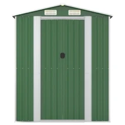 VIDAXL Abri De Jardin Vert 192x274x223 Cm Acier Galvanisé -Boutique Jardin Extérieur 6455840c0602e3.94403553