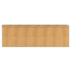 VIDAXL Abri De Jardin Marron Clair 192x606x223 Cm Acier Galvanisé -Boutique Jardin Extérieur 645584428be859.38768543