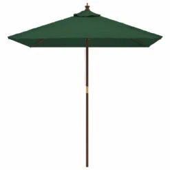 VIDAXL Parasol De Jardin Avec Mât En Bois Vert 198x198x231 Cm 9 VIDAXL Parasol De Jardin Avec Mât En Bois Vert 198x198x231 Cm -Boutique Jardin Extérieur 645801dccc0016.65934018