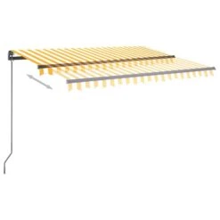 VIDAXL Auvent Automatique Capteur De Vent Led 3,5x2,5 M Jaune Et Blanc 10 VIDAXL Auvent Automatique Capteur De Vent Led 3,5x2,5 M Jaune Et Blanc -Boutique Jardin Extérieur 645a95d1338c87.01778815