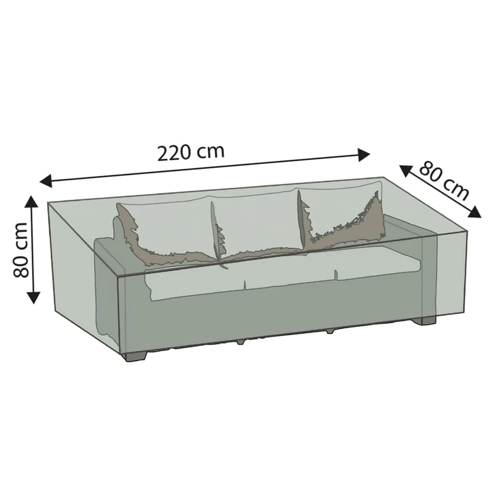 Happy People Housse Pour Salon De Jardin Deluxe 220x80x80 Cm Gris 7 Happy People Housse Pour Salon De Jardin Deluxe 220x80x80 Cm Gris – Image 7