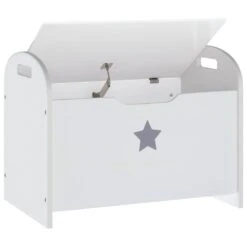VIDAXL Banc De Rangement Pour Enfants Blanc 62x40x46,5 Cm Mdf -Boutique Jardin Extérieur 645a96bb8d2e56.09710301