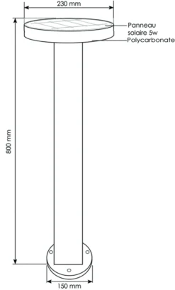 Borne Solaire California 3000°k -Boutique Jardin Extérieur 645b8d19aada99.98073313