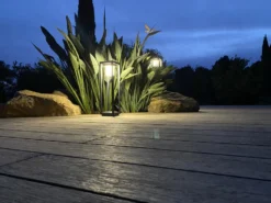 Borne Solaire 80cm Gamme Roma - Blanc Chaud 3000°k 300lm - Faisceau 120° - Bf Light -Boutique Jardin Extérieur 645b8d208a2fc3.55261333