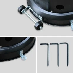 Chauffage D'extérieur Gaz 12.5kw - Finland - Parasol Chauffant Noir. Réglable. Porte En Façade. Roulettes Et Housse -Boutique Jardin Extérieur 645b908a3c6ae8.72391819