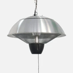 Parasol Chauffant électrique Suspendu 1500w – Oslo – Chauffage D’extérieur Type Halogène. Kit De Suspension Inclus (chaîne Et