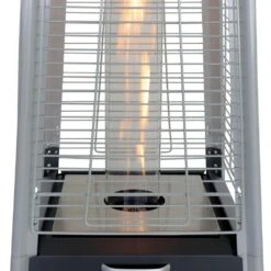 Lot De 2 Chauffages D'extérieur - Sweden - Parasols Chauffants Gaz Pyramide. Design. Véritable Flamme. Roulettes Incluses -Boutique Jardin Extérieur 645b9093799108.92420756