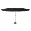 Parasol Double 2,7x4,6m Linai Noir