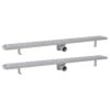 VIDAXL Drain De Douche Linéaire 2pcs Ligne 1030x140mm Acier Inoxydable