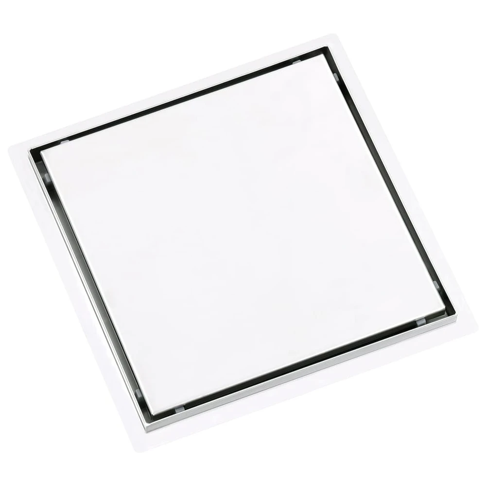 VIDAXL Drain De Douche Avec Couvercle 2 En 1 28x28 Cm Acier Inoxydable 3 VIDAXL Drain De Douche Avec Couvercle 2 En 1 28x28 Cm Acier Inoxydable – Image 3