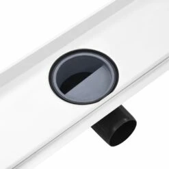 VIDAXL Drain De Douche Avec Couvercle 2 En 1 93x14 Cm Acier Inoxydable -Boutique Jardin Extérieur 645d59e64d8d13.87020575