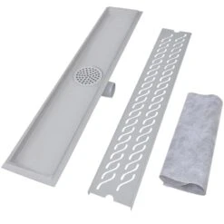 VIDAXL Drain De Douche Linéaire 730 X 140 Mm En Acier Inoxydable 9 VIDAXL Drain De Douche Linéaire 730 X 140 Mm En Acier Inoxydable -Boutique Jardin Extérieur 645d59eacc6ce2.49564817