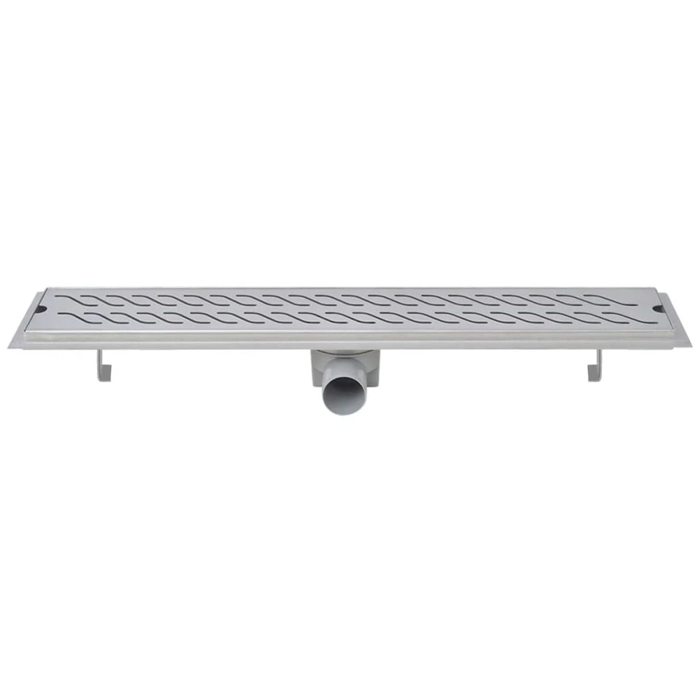 VIDAXL Drain De Douche Linéaire 730 X 140 Mm En Acier Inoxydable 5 VIDAXL Drain De Douche Linéaire 730 X 140 Mm En Acier Inoxydable – Image 5