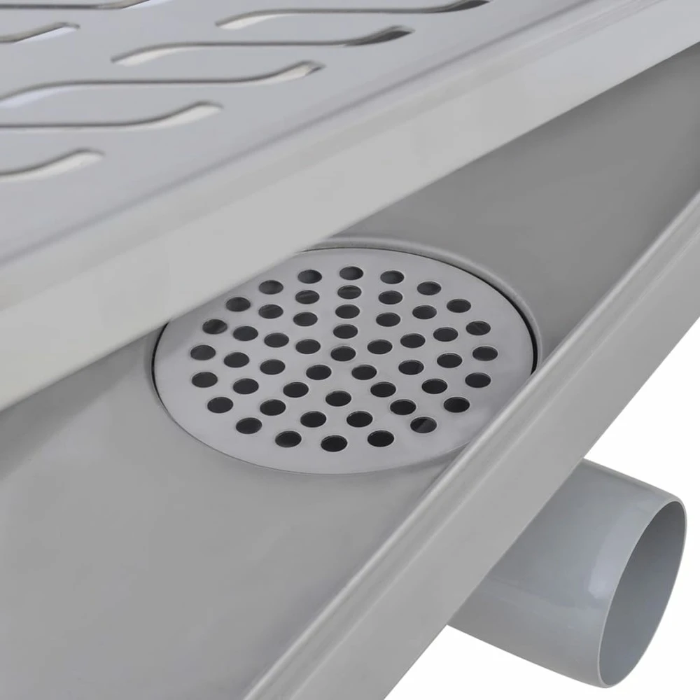 VIDAXL Drain De Douche Linéaire 730 X 140 Mm En Acier Inoxydable 7 VIDAXL Drain De Douche Linéaire 730 X 140 Mm En Acier Inoxydable – Image 7