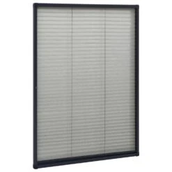 VIDAXL Moustiquaire Plissée Pour Fenêtre Aluminium Anthracite 80x120cm 9 VIDAXL Moustiquaire Plissée Pour Fenêtre Aluminium Anthracite 80x120cm -Boutique Jardin Extérieur 645d5a5300dee1.27636152