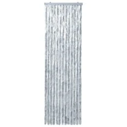 VIDAXL Moustiquaire Blanc Et Gris 56x200 Cm Chenille