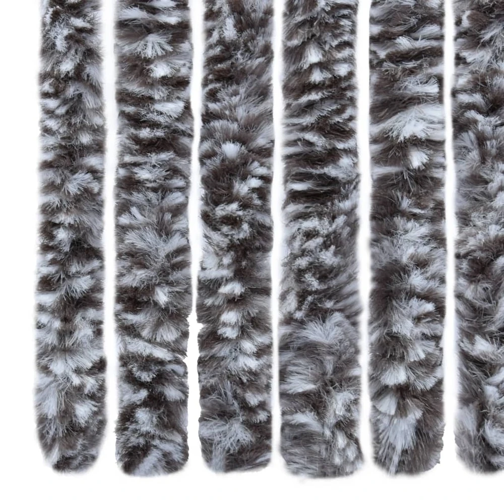 VIDAXL Moustiquaire Marron Et Beige 90x200 Cm Chenille 6 VIDAXL Moustiquaire Marron Et Beige 90x200 Cm Chenille – Image 6