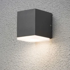 Konstsmide Applique à Led Monza 1x6w Gris Foncé -Boutique Jardin Extérieur 645e86c1b2db65.98344303