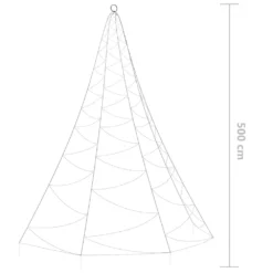 VIDAXL Arbre Mural Avec Crochet Métallique 720 Led Colorées 5 M 13 VIDAXL Arbre Mural Avec Crochet Métallique 720 Led Colorées 5 M -Boutique Jardin Extérieur 645e86d74f8ef2.41496498