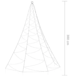 VIDAXL Arbre Mural Avec Crochet Métallique 260 Led Blanc Chaud 3 M 13 VIDAXL Arbre Mural Avec Crochet Métallique 260 Led Blanc Chaud 3 M -Boutique Jardin Extérieur 645e86fc3d5c11.03934903