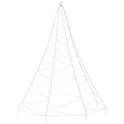 VIDAXL Arbre Mural Avec Crochet Métallique 720 Led Blanc Chaud 5 M 9 VIDAXL Arbre Mural Avec Crochet Métallique 720 Led Blanc Chaud 5 M -Boutique Jardin Extérieur 645e8711ade3a7.04173721