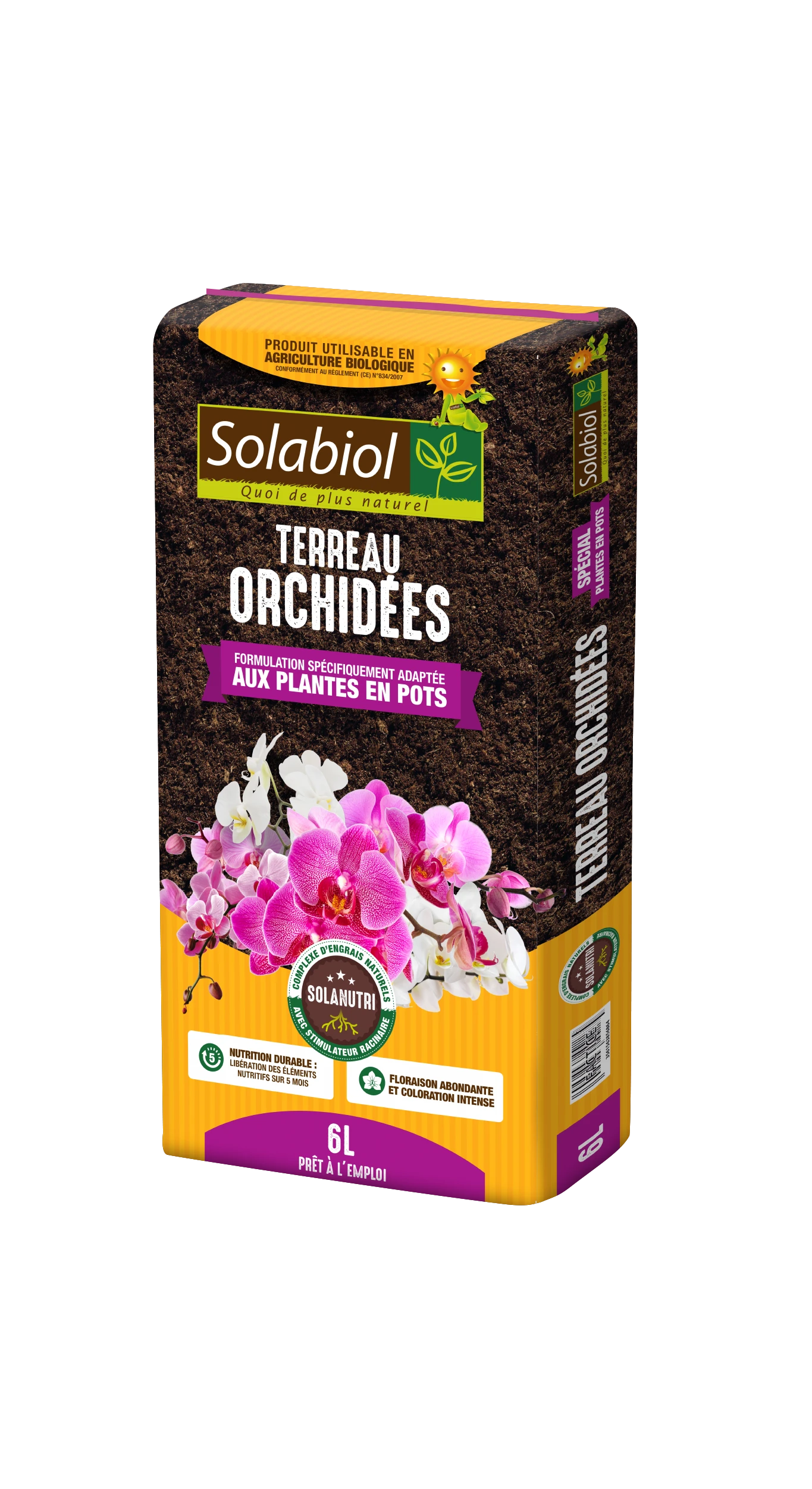 Solabiol Terorc6 | Terreau Orchidées | Tourbe Et Ecorces De Pin | Brun | 6 L | 1 Solabiol Terorc6 | Terreau Orchidées | Tourbe Et Ecorces De Pin | Brun | 6 L |