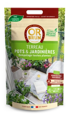 Obrtpot4 |terreau Pots & Jardinières | 4l |améliore Le Drainage