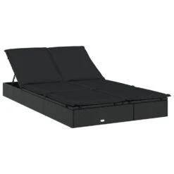 VIDAXL Transat 2 Places Avec Toit Pliable Noir 213x118x97 Cm 11 VIDAXL Transat 2 Places Avec Toit Pliable Noir 213x118x97 Cm -Boutique Jardin Extérieur 645ecf055ad1e6.60480250