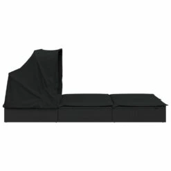 VIDAXL Transat 2 Places Avec Toit Pliable Noir 213x118x97 Cm 13 VIDAXL Transat 2 Places Avec Toit Pliable Noir 213x118x97 Cm -Boutique Jardin Extérieur 645ecf05684fd5.37264844