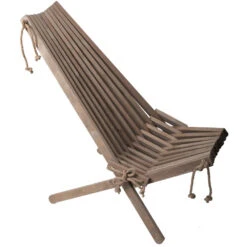 Chilienne En Bois Ecochair (coussin Offert) Aulne Gris -Boutique Jardin Extérieur 6464ca6c8c0b34.84087485