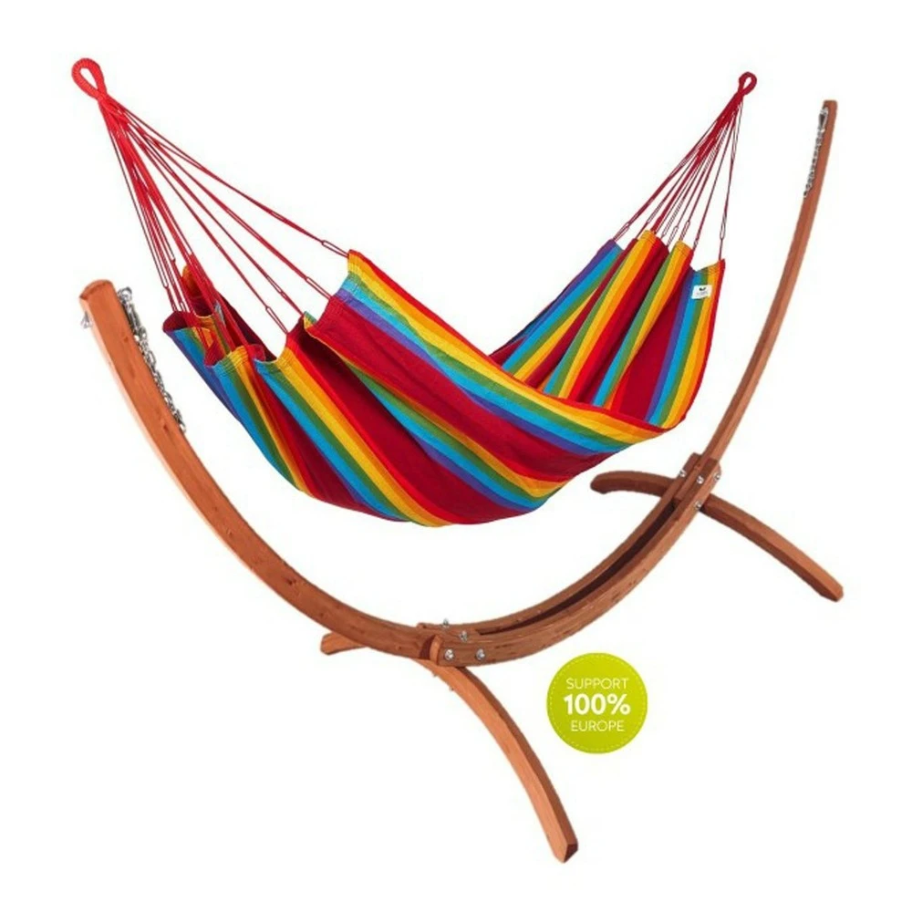 Set Week-end Hamac Kocon Fortaleza + Support Bois Klass 350 1 Set Week-end Hamac Kocon Fortaleza + Support Bois Klass 350