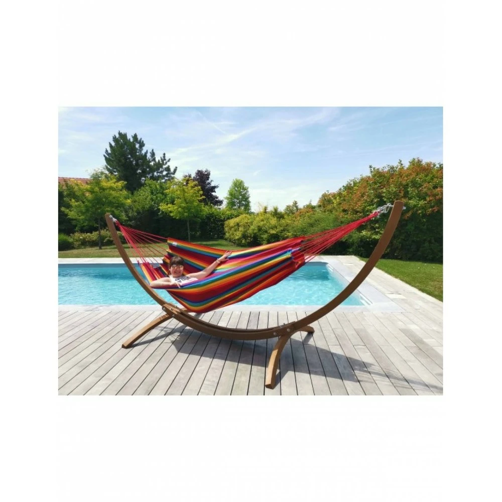 Set Week-end Hamac Kocon Fortaleza + Support Bois Klass 350 2 Set Week-end Hamac Kocon Fortaleza + Support Bois Klass 350 – Image 2
