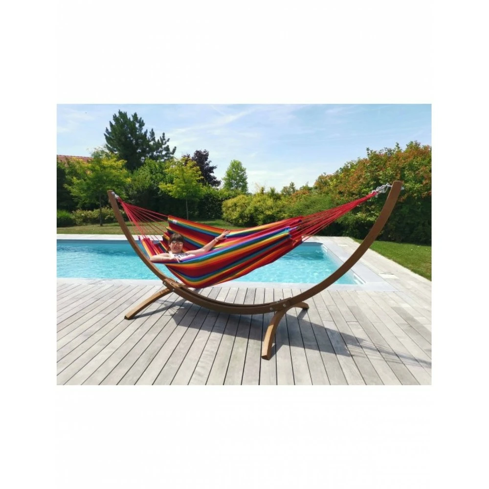 Set Week-end Hamac Kocon Fortaleza + Support Bois Klass 350 3 Set Week-end Hamac Kocon Fortaleza + Support Bois Klass 350 – Image 3