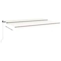 VIDAXL Auvent Manuel Rétractable 500x300 Cm Crème -Boutique Jardin Extérieur 6467160f601587.75367664
