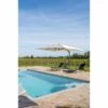 Parasol Déporté Ecru + Dalle Et Housse L400xh272xl300 - Gabin - Cezare