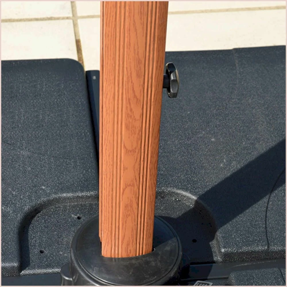 Parasol Déporté Ecru + Dalle Et Housse L400xh272xl300 - Gabin - Cezare 5 Parasol Déporté Ecru + Dalle Et Housse L400xh272xl300 - Gabin - Cezare – Image 5