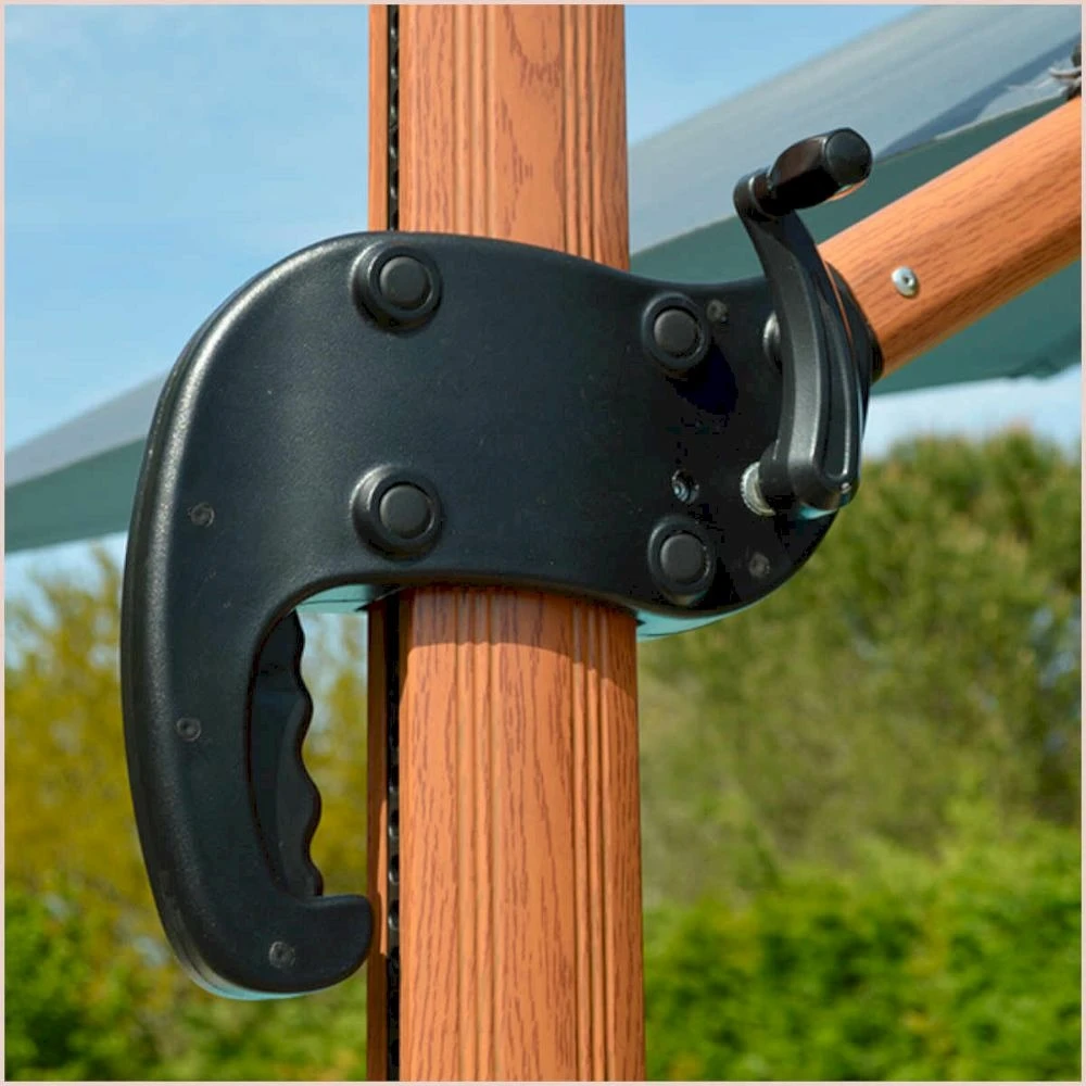 Parasol Déporté Ecru + Dalle Et Housse L400xh272xl300 - Gabin - Cezare 3 Parasol Déporté Ecru + Dalle Et Housse L400xh272xl300 - Gabin - Cezare – Image 3