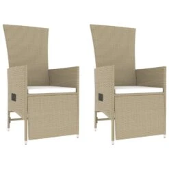 VIDAXL Ensemble De Salon De Jardin 3 Pcs Beige Poly Rotin Et Acier -Boutique Jardin Extérieur 646d149531cab9.03291144