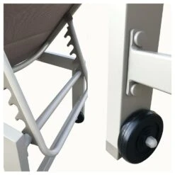 Baisao - Bain De Soleil Droit Textilène Aluminium - Inclinable Et Confortable - Léger Et Facile à Déplacer - Roulettes Arrière - 6 Baisao - Bain De Soleil Droit Textilène Aluminium - Inclinable Et Confortable - Léger Et Facile à Déplacer - Roulettes Arrière - -Boutique Jardin Extérieur 646d14a5c98099.58532364