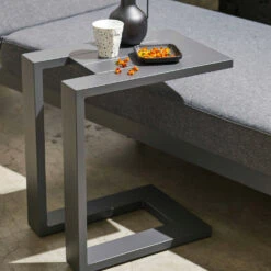 Ensemble Bain De Soleil Avec Tablette En Aluminium Gris -Boutique Jardin Extérieur 646e01136645c0.29787025