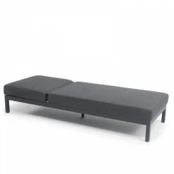 Lot De 2 Bains De Soleil Avec Tablettes En Aluminium Gris -Boutique Jardin Extérieur 646e0120e0e432.00670413