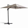 Parasol Déporté 2x3m En Aluminium Taupe