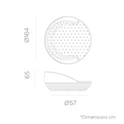 Lit De Jardin Formentera ø164cm - Blanc -Boutique Jardin Extérieur 646f5247558323.34457251