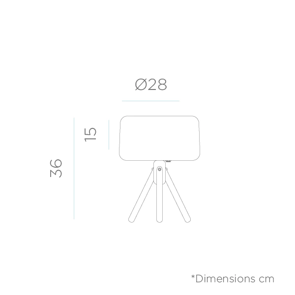 Lampe De Table Chloe 35 Trépied En Bois Batterie Rechargeable Led Rgb Avec Télécommande Hauteur 36cm 4 Lampe De Table Chloe 35 Trépied En Bois Batterie Rechargeable Led Rgb Avec Télécommande Hauteur 36cm – Image 4