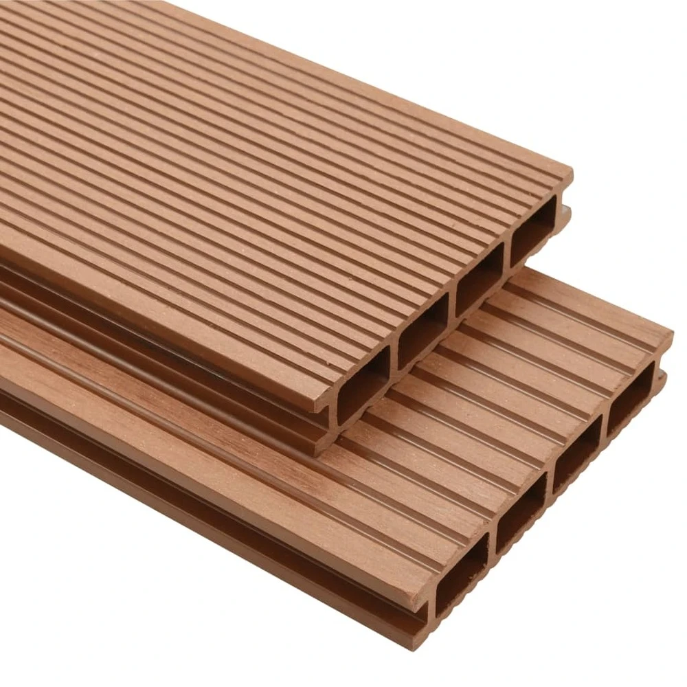 VIDAXL Panneaux De Terrasse Avec Accessoires Wpc 20 M² 2,2 M Marron 1 VIDAXL Panneaux De Terrasse Avec Accessoires Wpc 20 M² 2,2 M Marron