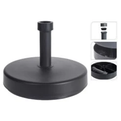 Progarden Base De Parasol Rond 46 Cm Gris