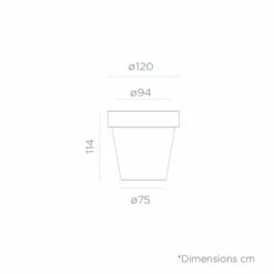 Pot De Fleurs Magnolia 120 ø120x114cm - Blanc 7 Pot De Fleurs Magnolia 120 ø120x114cm - Blanc -Boutique Jardin Extérieur 6470a36c8df369.89430523